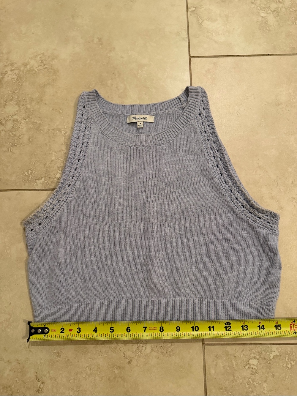 Madewell Lavender Knit Cropped Tank - Picture 7 of 8